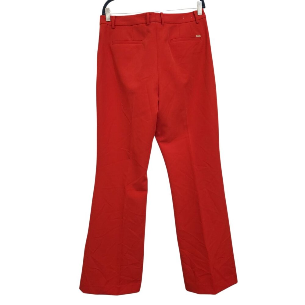 NWT DKNY Red Flare Leg Pants Size 10 - Picture 2 of 5